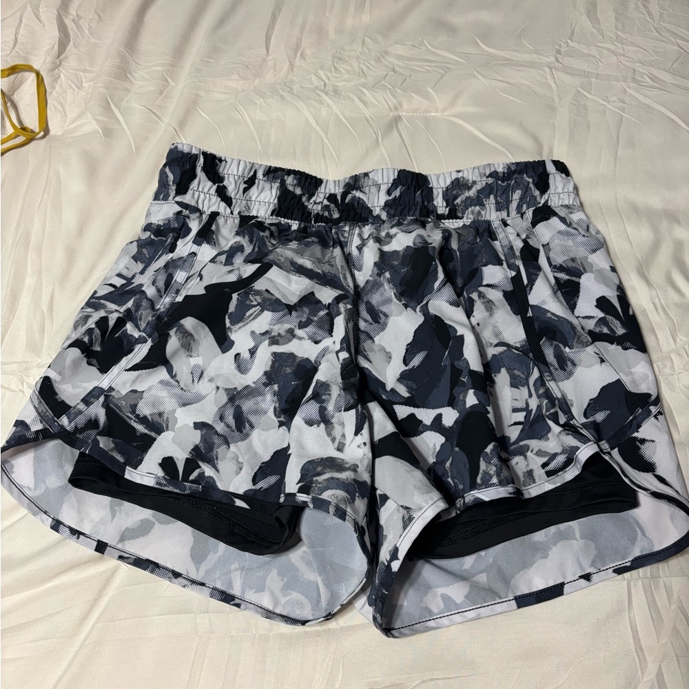 Avia Women's Black and Gray Athletic Shorts